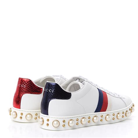 gucci sneakers with pearls